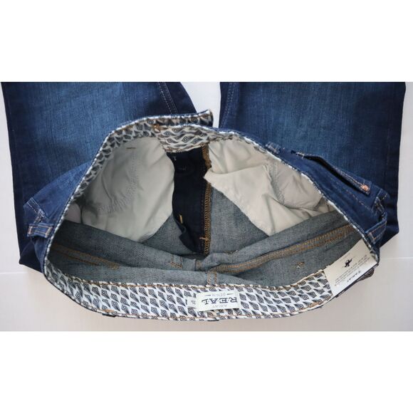 ARIAT R.E.A.L. Women's Sz 33R Pennsylvania Blue High Rise Ballary Boot Cut Jeans - Picture 4 of 13